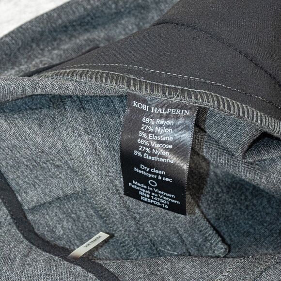 KOBI HALPERIN Women's Alexandra Slim Ankle Pants Jersey Grey size 4 - Picture 6 of 11